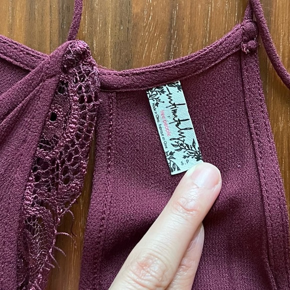 Free People Size Small Intimately maroon dress - Picture 9 of 10
